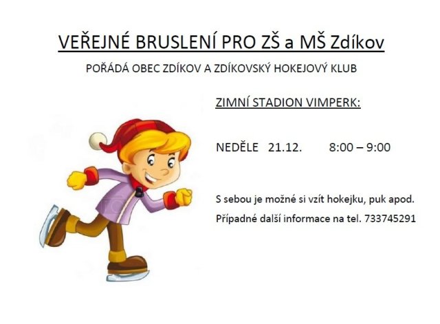 Veřejné bruslení 21.12.2025