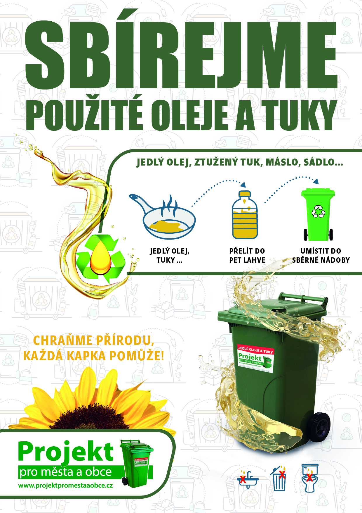 Sbírejme použité oleje a tuky